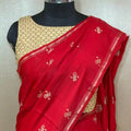 Tasar Silk Saree (Traditional Design)