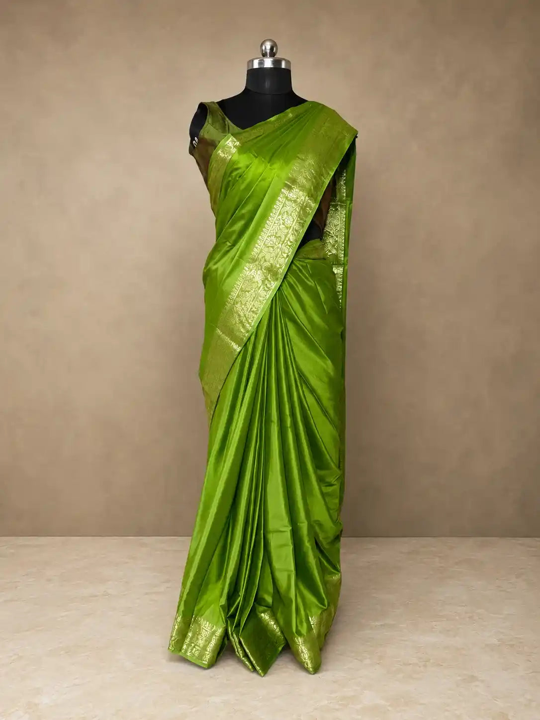 Elegant Semi Mysore Silk Saree with Self-Colour Sophistication