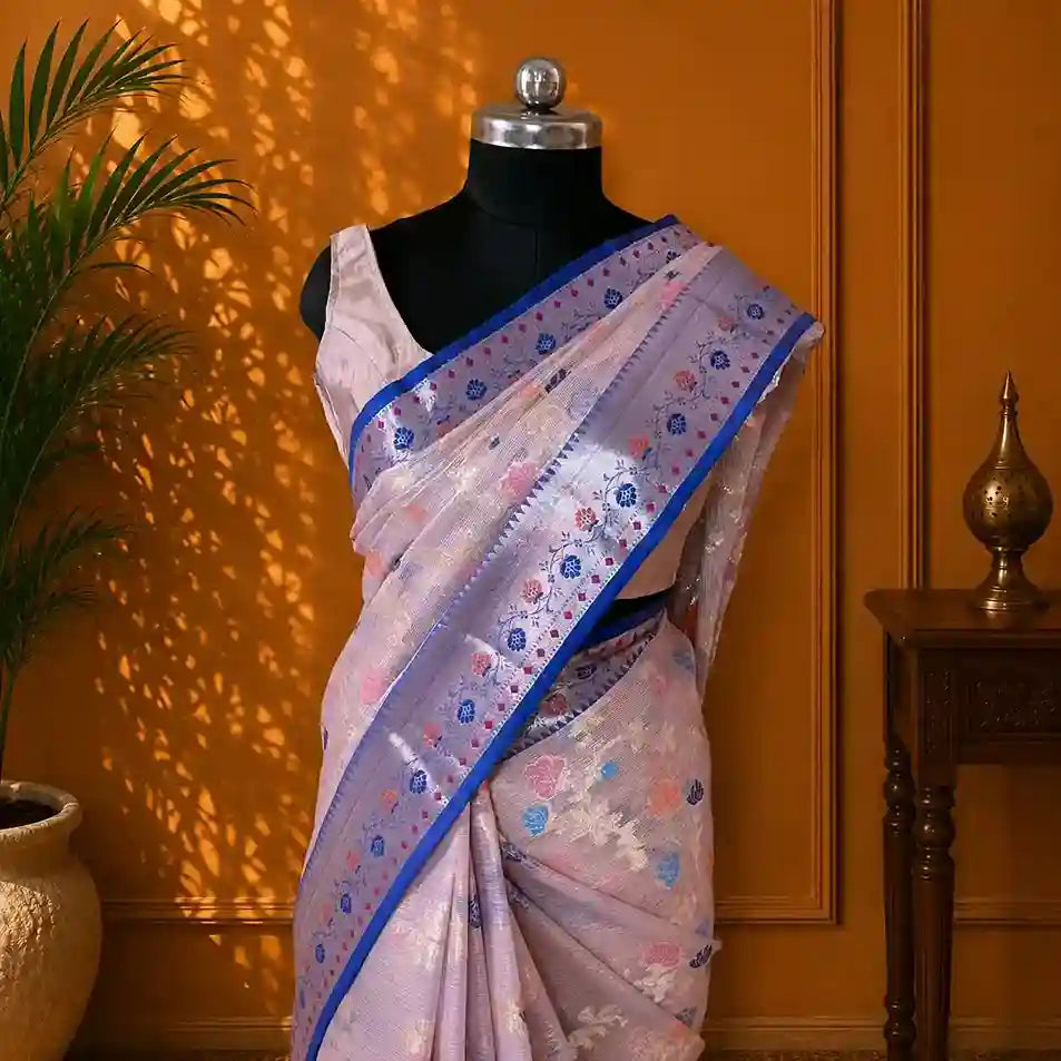Kota Silk Meenakari Design