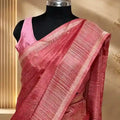 Pure Viscose Ivory zari