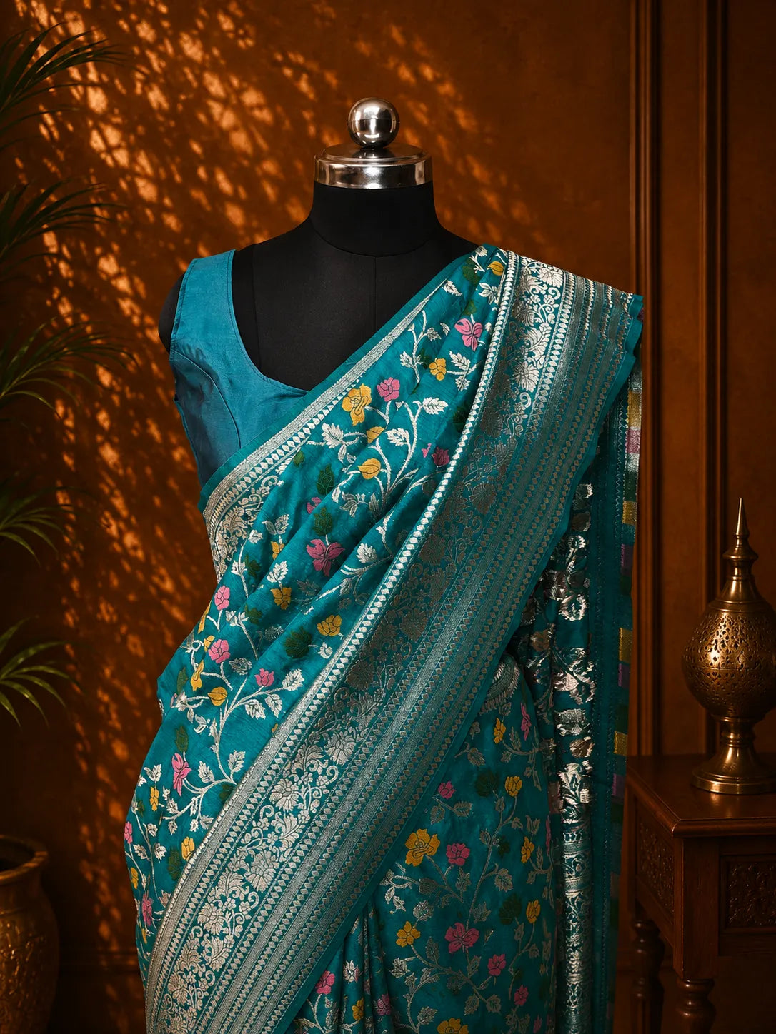 Premium Cotton SIlk - Meenakari
