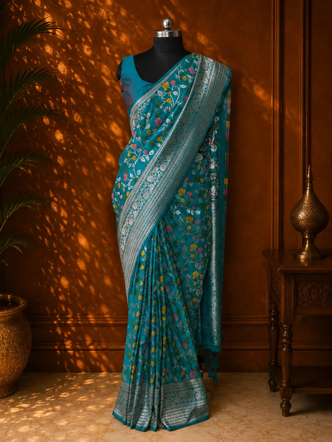 Premium Cotton SIlk - Meenakari