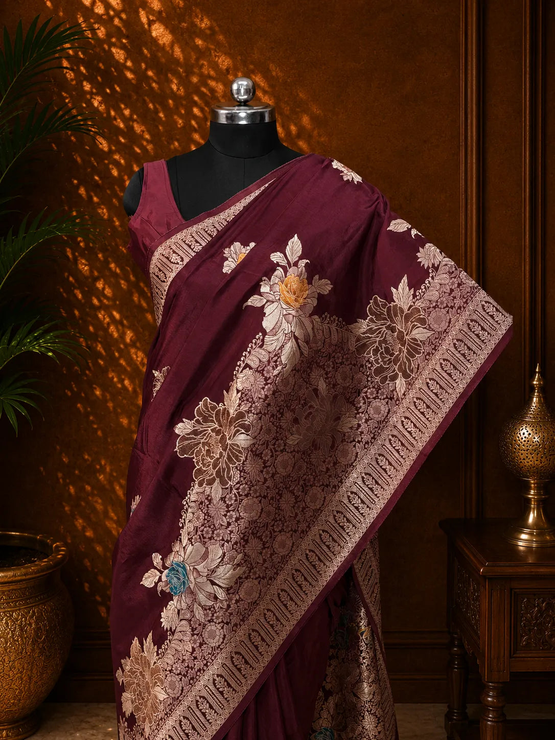 Pure Banarasi Viscose Silk