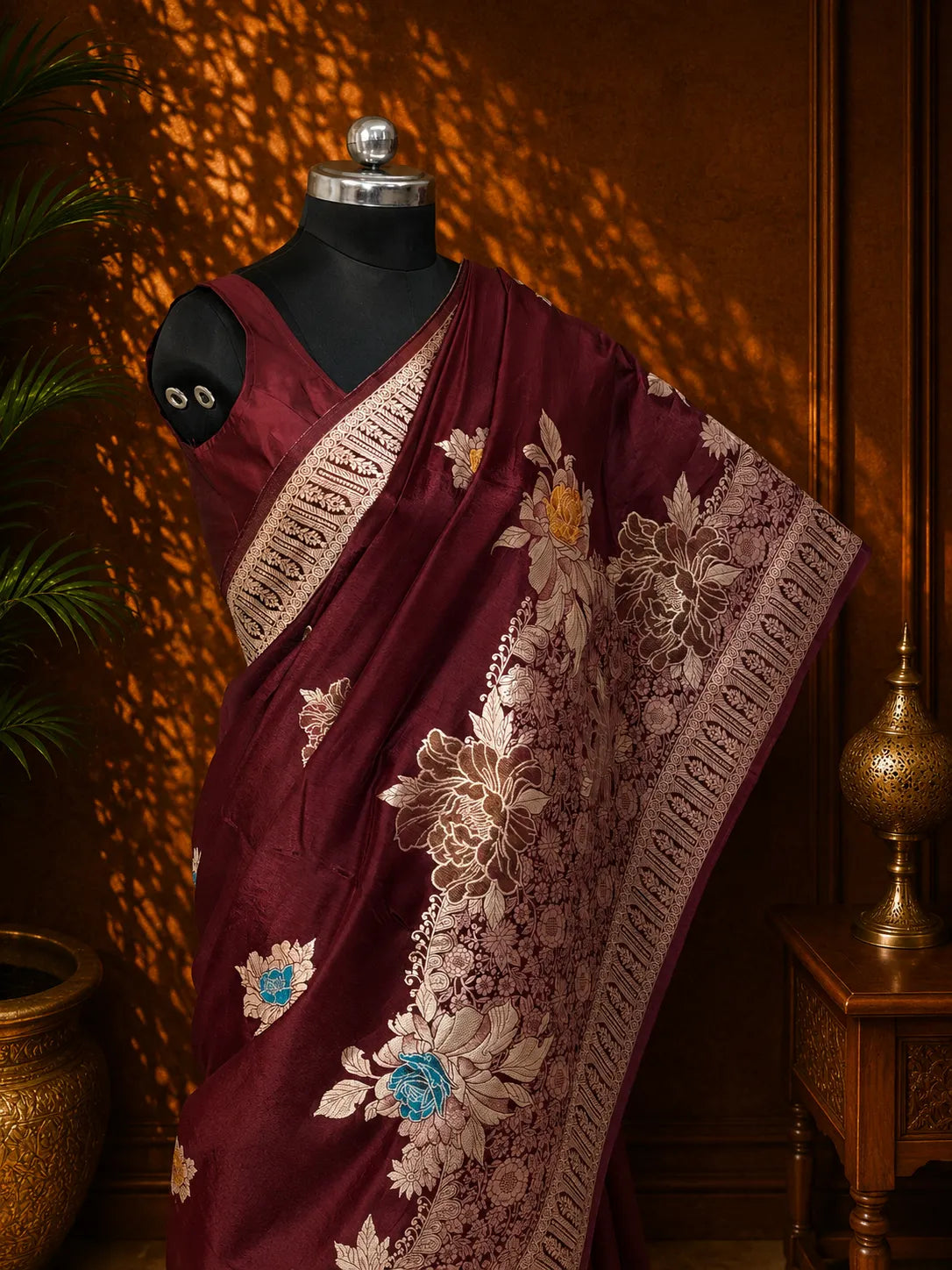 Pure Banarasi Viscose Silk