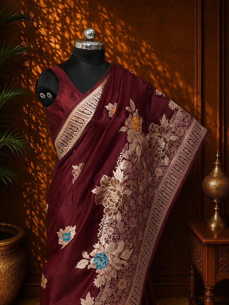 Pure Banarasi Viscose Silk