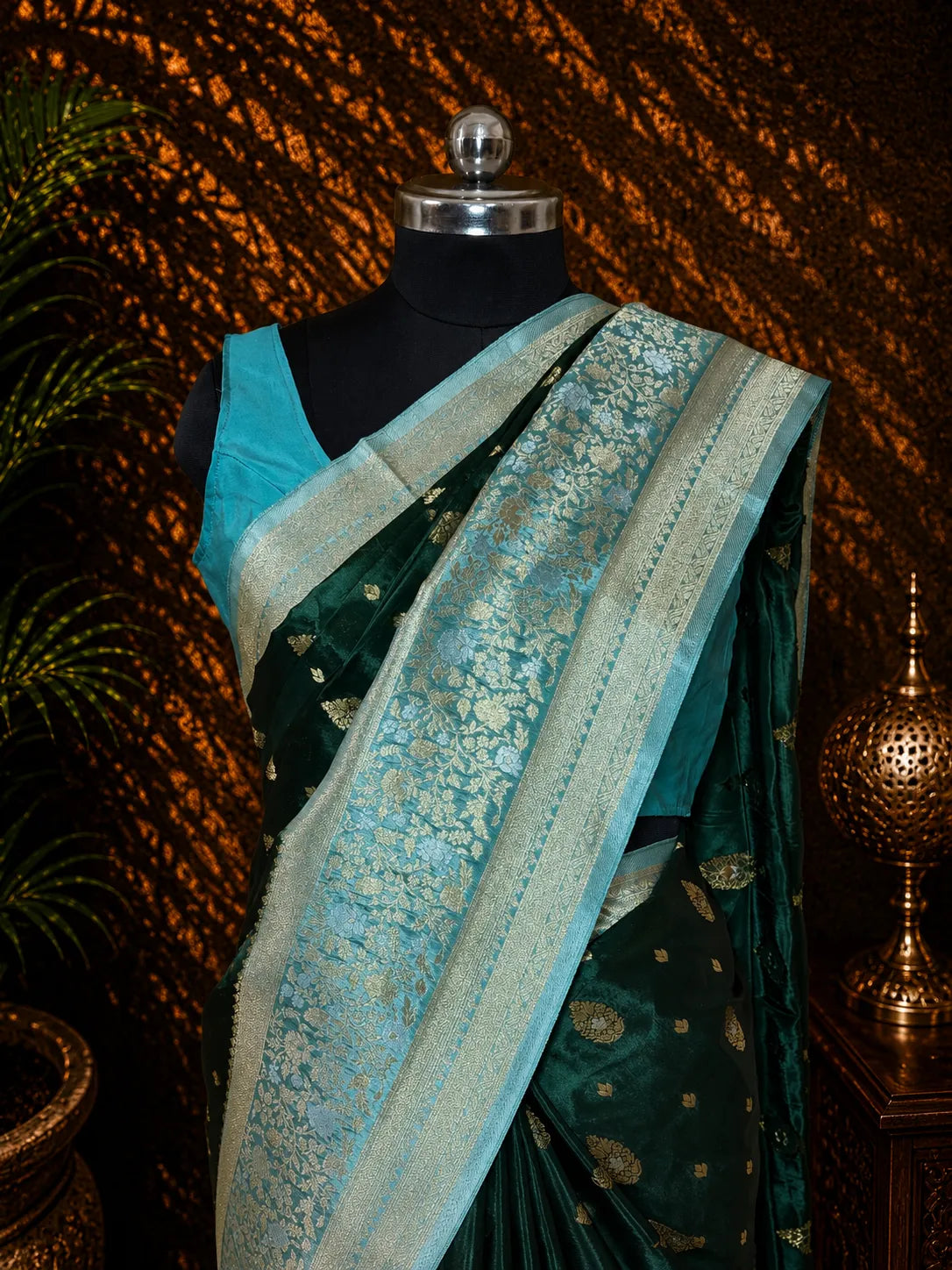 Russian Viscose Silk Saree with Traditional Design