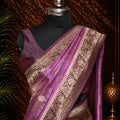 Elegant Viscose Silk Saree with Embossed Design