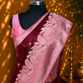 Pure Viscose Silk Saree with Elegant Open Border