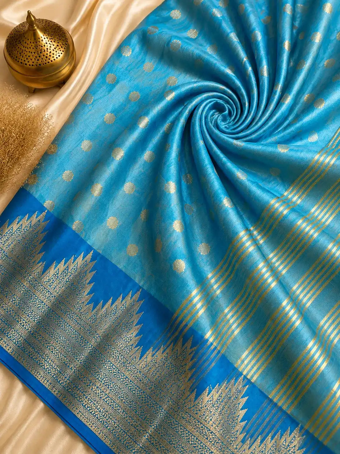 Traditional Soft Tasar Silk Saree