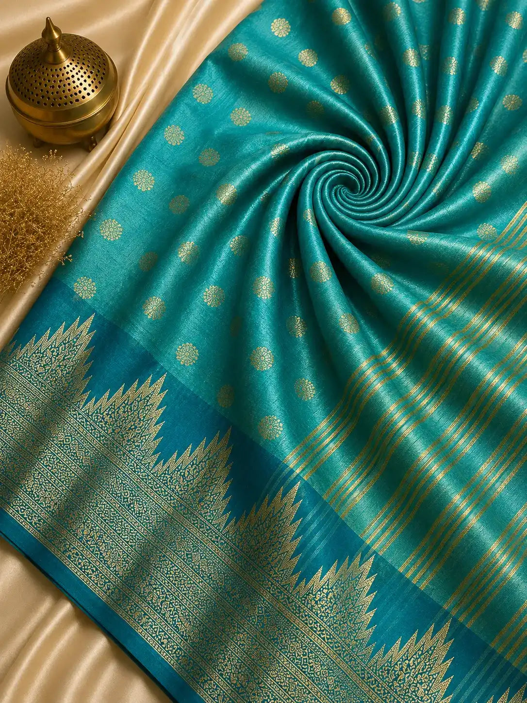 Traditional Soft Tasar Silk Saree