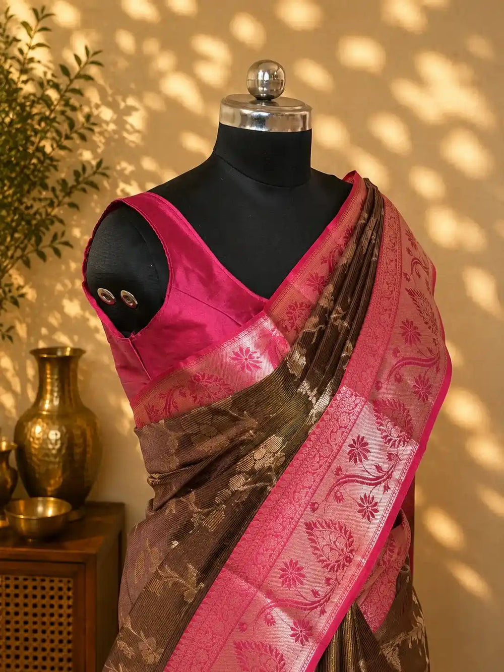 Tissue Silk Meenakari