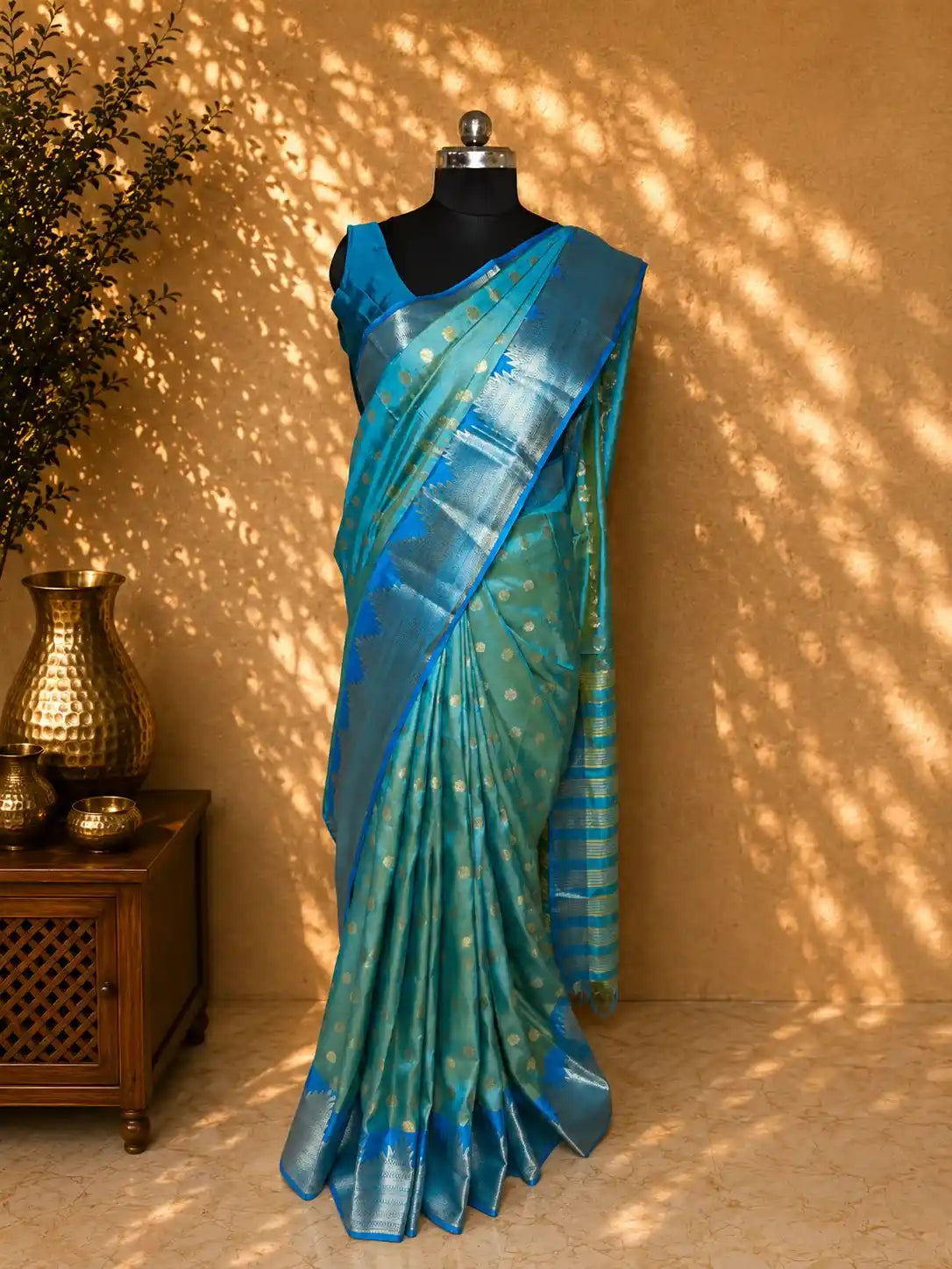 Traditional Soft Tasar Silk Saree
