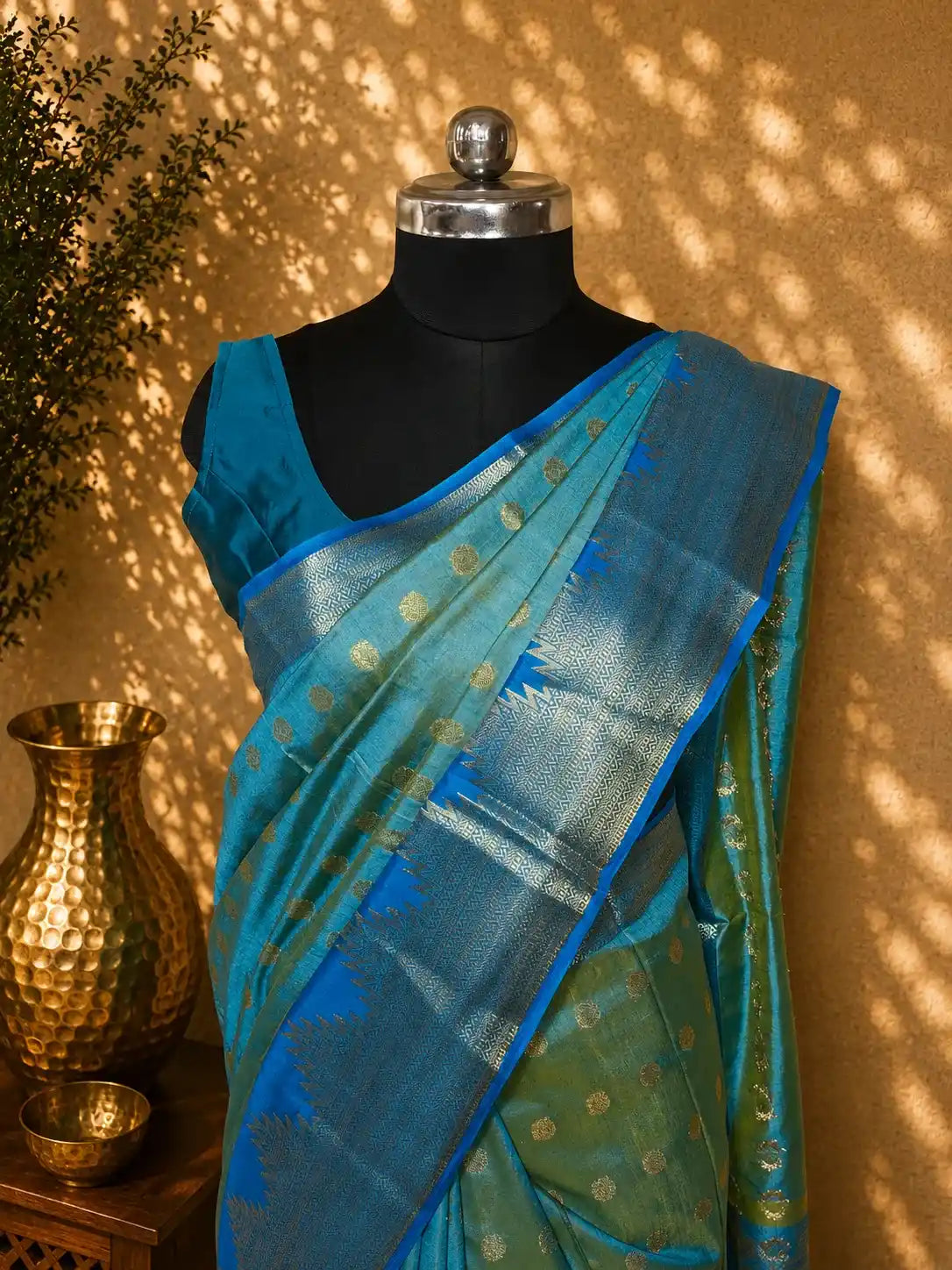 Traditional Soft Tasar Silk Saree