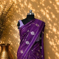 Tussar Silk Saree with All-Over Zari Weaving