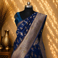 Designer Kora Saree with Elegant Fancy Work