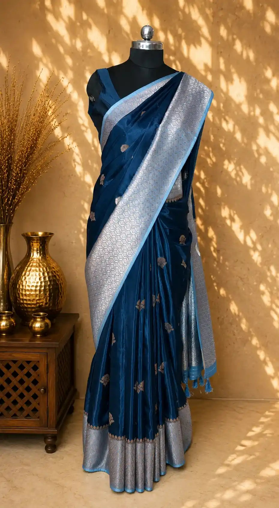 Royal Viscose Silk Saree with Statement Border